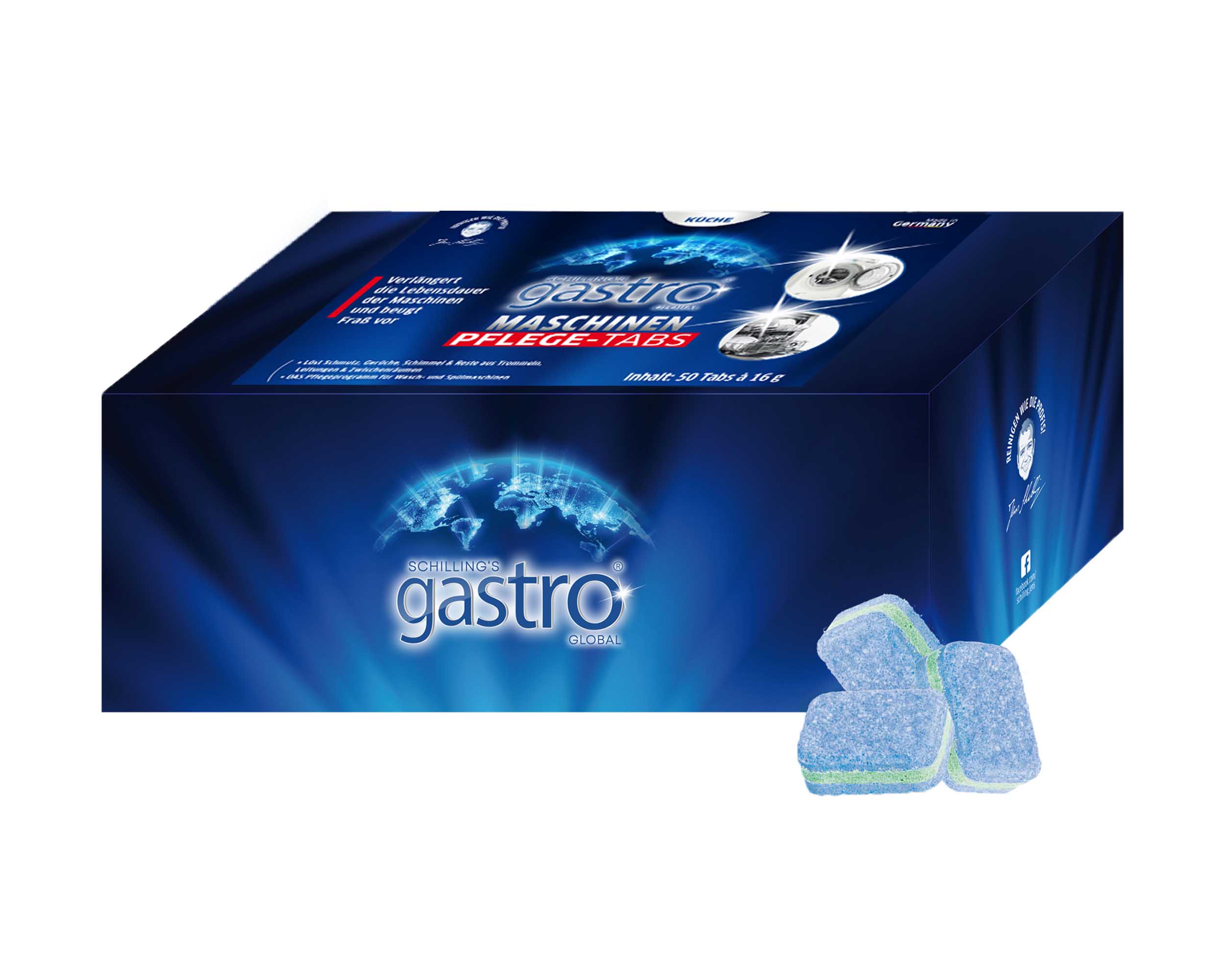 Schilling's gastro Global Maschinenpflegetabs 50 Stück