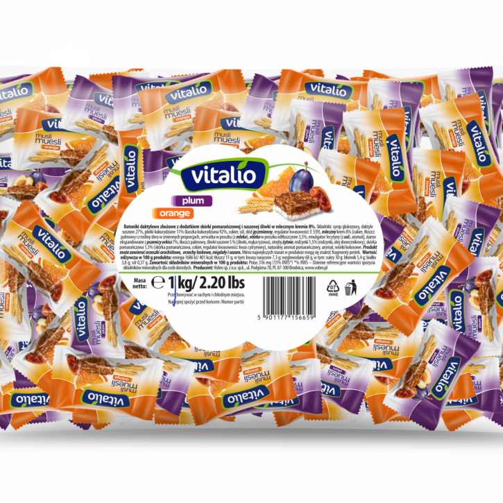 VOBRO Vitalio Riegel Pflaume und Orange 1 kg