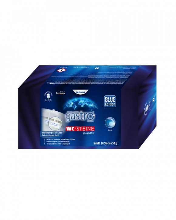 gastro global WC Steine 10 Stück Blue Edition (Ocean)